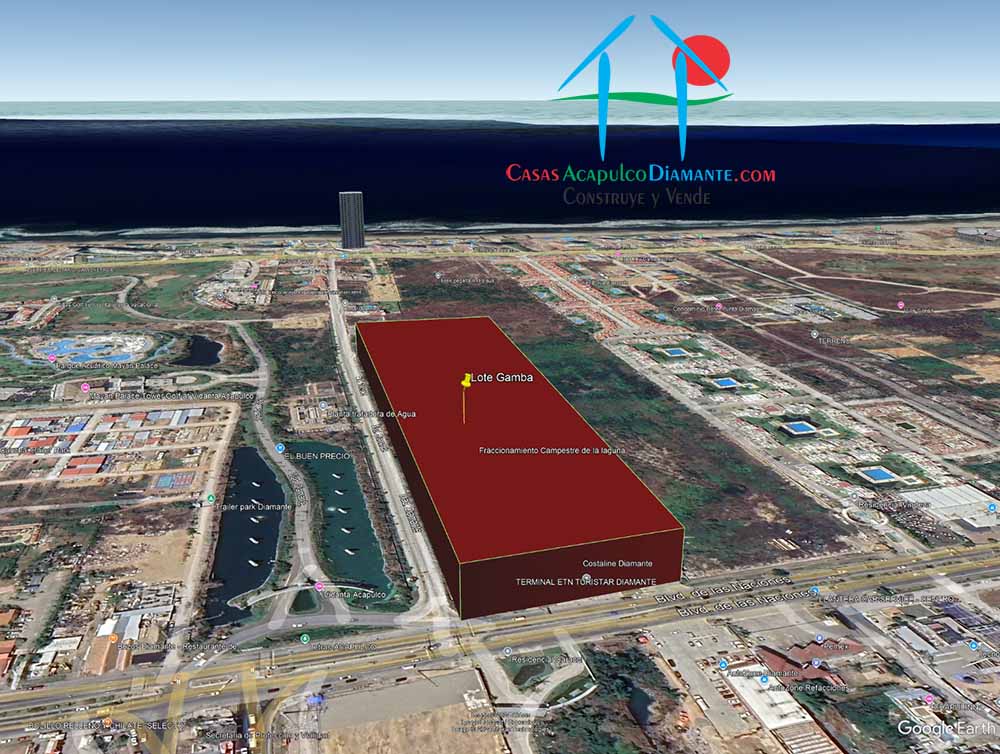 Terreno Playa Diamante Lote Gamba - Vista aérea 1